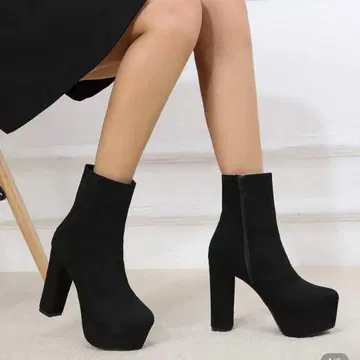 shein 스웨이드 숏부츠