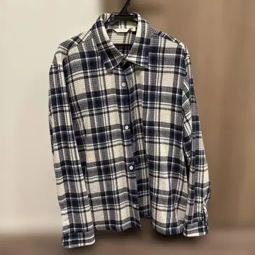 에임 레온 도르 긴팔 셔츠 네이비/화이트 체크