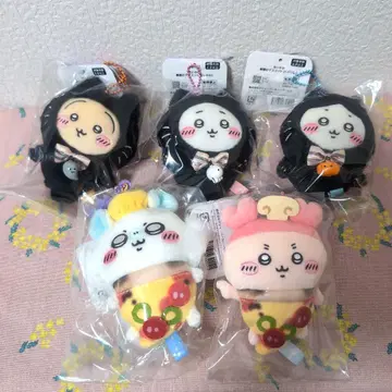 할로윈 검은 고양이 마스코트 커플 피자 마스코트 하치와레 토끼