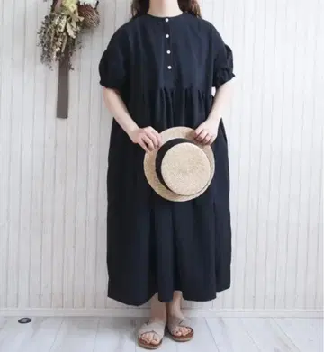 핸드메이드 작가 ellie 판도미 원피스 블랙