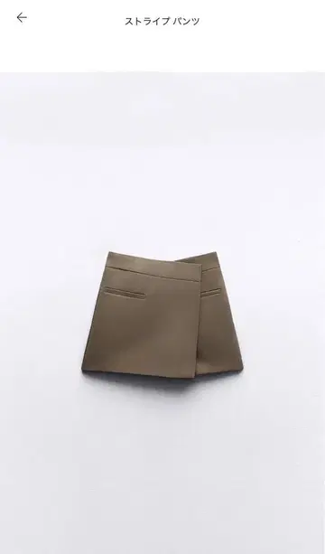 스트라이프 팬츠 브라운 ZARA