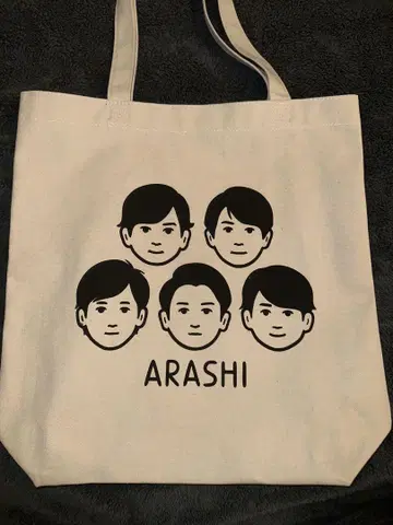 ARASHI 토트백 멤버 얼굴 디자인