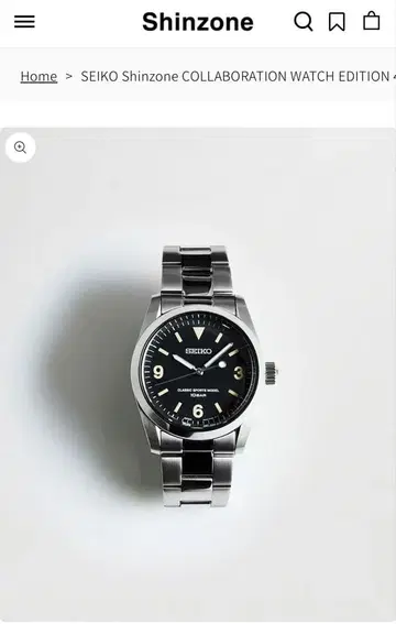 SEIKO Shinzone 콜라보 손목시계 클래식 스포츠