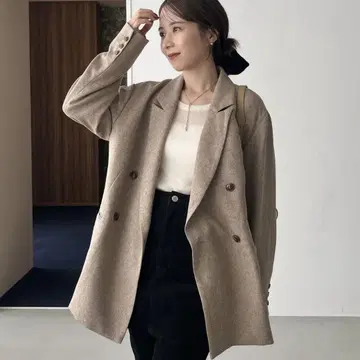 capricieux le'mage x nanaco 트위드 자켓 베이지