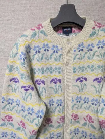 NOAH 23AW shetland floral cardigan