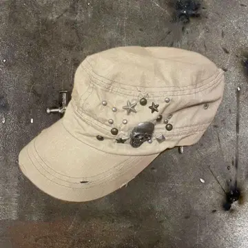 y2k 해골 스터드 캡