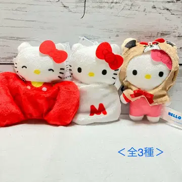 헬로키티 Deco charmy 마스코트 컴프세트 옷 갈아입기