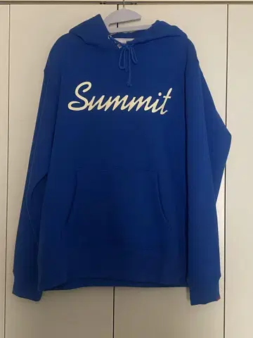 Summit 후드 부착 후드티 파랑