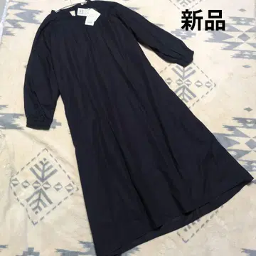 새상품 에스페락 네이비 셔츠 원피스 긴팔 네이비 espeyrac