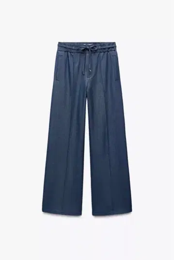 새상품 허리밴딩 와이드 레그 팬츠