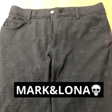 MARK & LONA 마크앤로나 골프 팬츠 스컬 패턴 L 사이즈