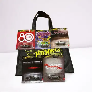 어린이가 좋아하는 Hot Wheels 미니카 세트 5대 가방 포함