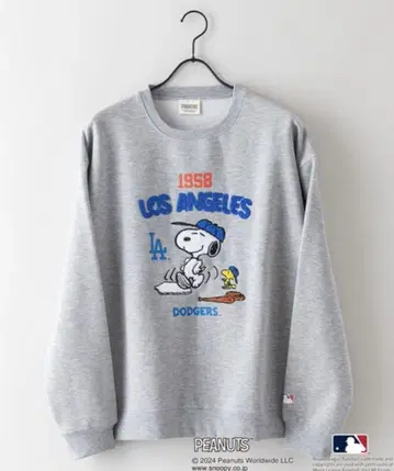 새상품 mlb peanuts LA Dodgers 다저스 맨투맨 XL