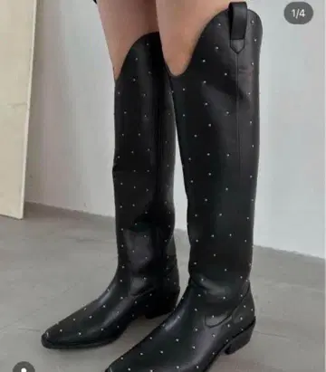 미사용 새상품 아메리빈티지 웨스턴 스터드 롱 부츠