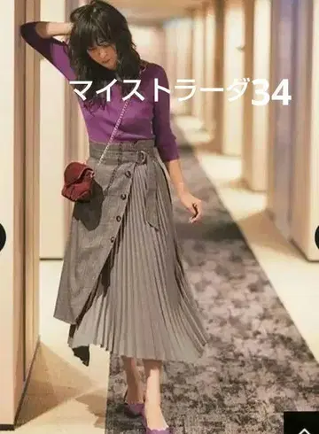 새상품 마이 스트라다 아지메 스커트 34