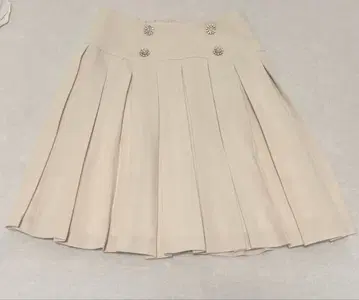evelyn 아이보리 플리츠 스커트