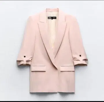 ZARA 롤업 슬리브 블레이저 L