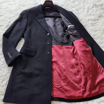 구하기 어려움 폴스미스 최고급 카멜 100% 체스터 코트 블랙