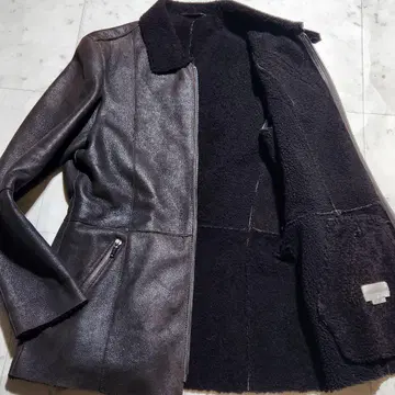 컨디션 최상 L 상당 엠포리오 아르마니 라이더 자켓 무스탕 양가죽