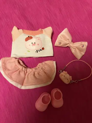 라부부 labubu 옷 갈아입기 의류 세트 아웃핏 새상품 5점 세트