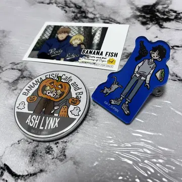 BANANA FISH ASH LYNX 할로윈 캔뱃지, 에이지 아크릴 배지