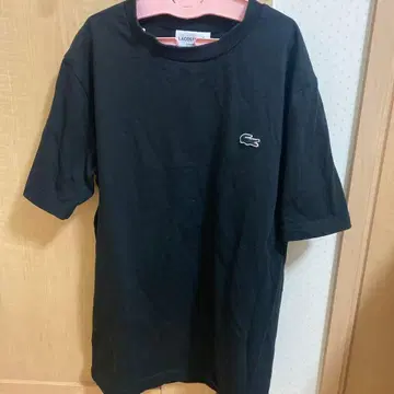 LACOSTE 블랙 T셔츠 US XS