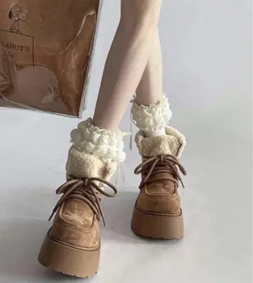 통굽 숏 어그 부츠