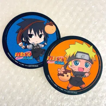 NARUTO 바쿠단야키 특전 코스터 2점 우즈마키 나루토 우치하 사스케