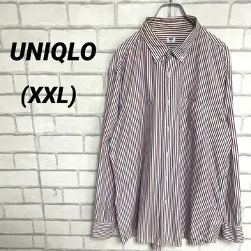 유니클로 XXL 트리콜로 스트라이프 셔츠 멀티 컬러