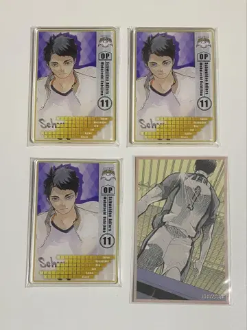 하이큐!! 우시지마 와카토시 스탯 카드 메모리얼 카드