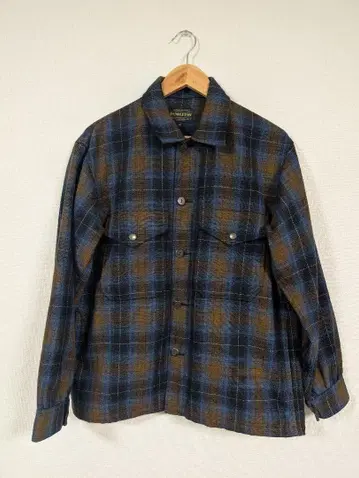 PENDLETON 체크 셔츠 사이즈 M 브라운 블루