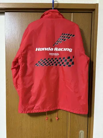 APEX WIN HONDA RACING 나일론 자켓 빈티지 빨간색