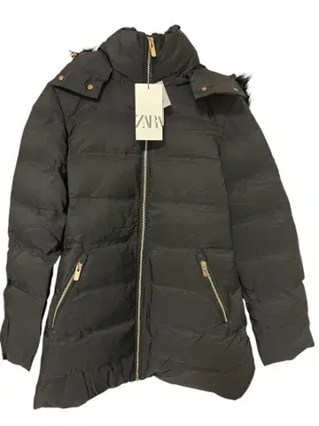 [ 미사용 택 포함 ] ZARA 세미롱 다운 코트