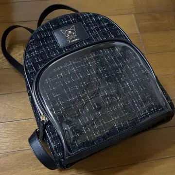 산리오 콜라보 시마무라 트위드 백팩 쿠로미 이타백