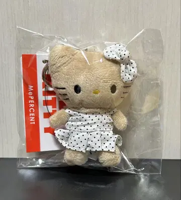 LOWRYS FARM HELLO KITTY 토이 키링 5 도트 화이트