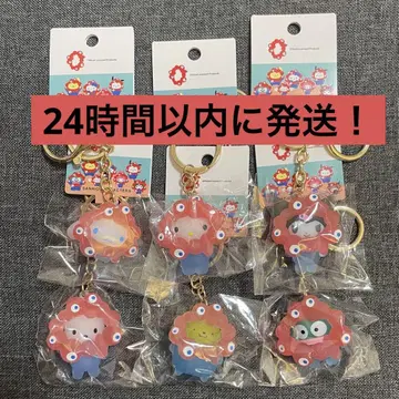 산리오 미야쿠미야쿠 클리어 키링 6종 세트