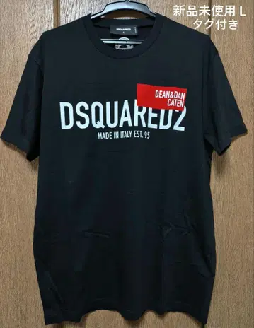 DSQUARED2 블랙 아이콘 티셔츠 L 미사용 새상품 택 포함