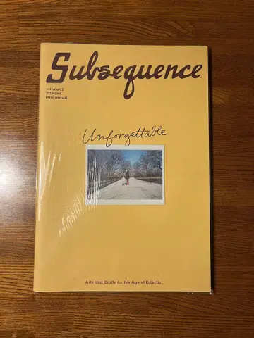 Subsequence Vol.02 새상품 미개봉 서브시퀀스 매거진