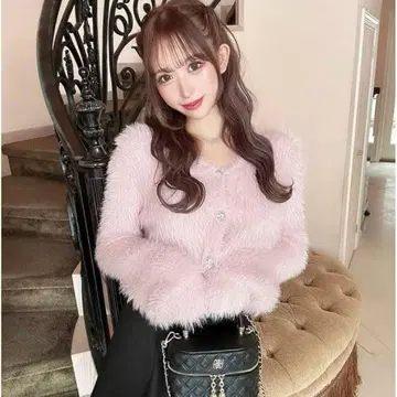 cherimi 셰리미 샤기 니트 가디건 아우터