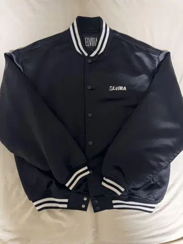ELVIRA 엘비라 바시티 자켓 블랙 S 사이즈