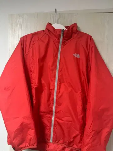 THE NORTH FACE 빨간색 풀 집업 나일론 자켓