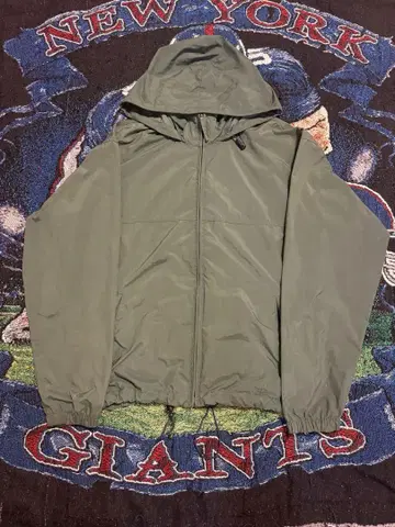 90s L.L.Bean 후드 부착 나일론 자켓 올리브 그린