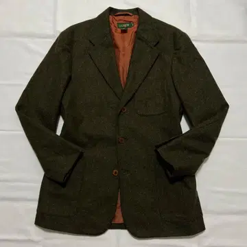 레어 J.CREW 제이크루 트위드 자켓 거인 택 그린 모헤어 혼방