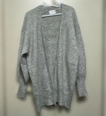 [ 유나이티드 애로우즈 ] 모헤어 퍼 가디건 라이트 그레이
