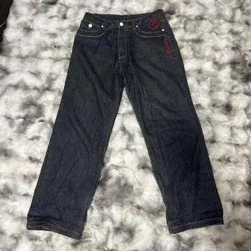 coogi 블랙 데님 팬츠 자수 W34