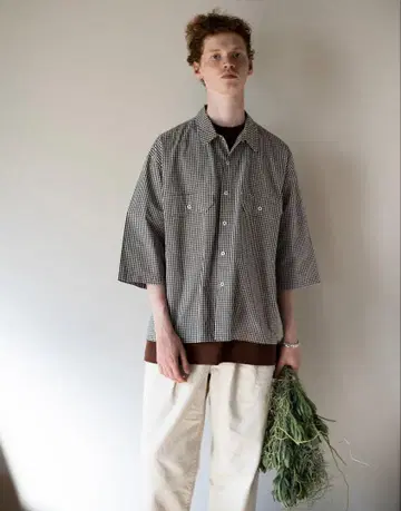 unfil 20SS COTTON DENIM 2TUCK TROUSERS