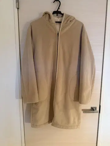 유니클로 UNIQLO 플리스 롱 코트 XL 베이지
