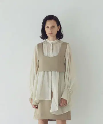 DRESSLAVE scuba jersey layered tops