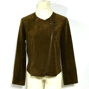 컨디션 최상! INED 이네드 라이더 자켓 9호 브라운 인조 가죽