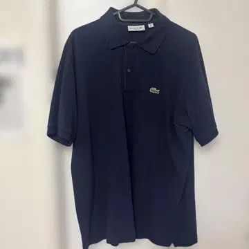LACOSTE 네이비 피케 셔츠 US L